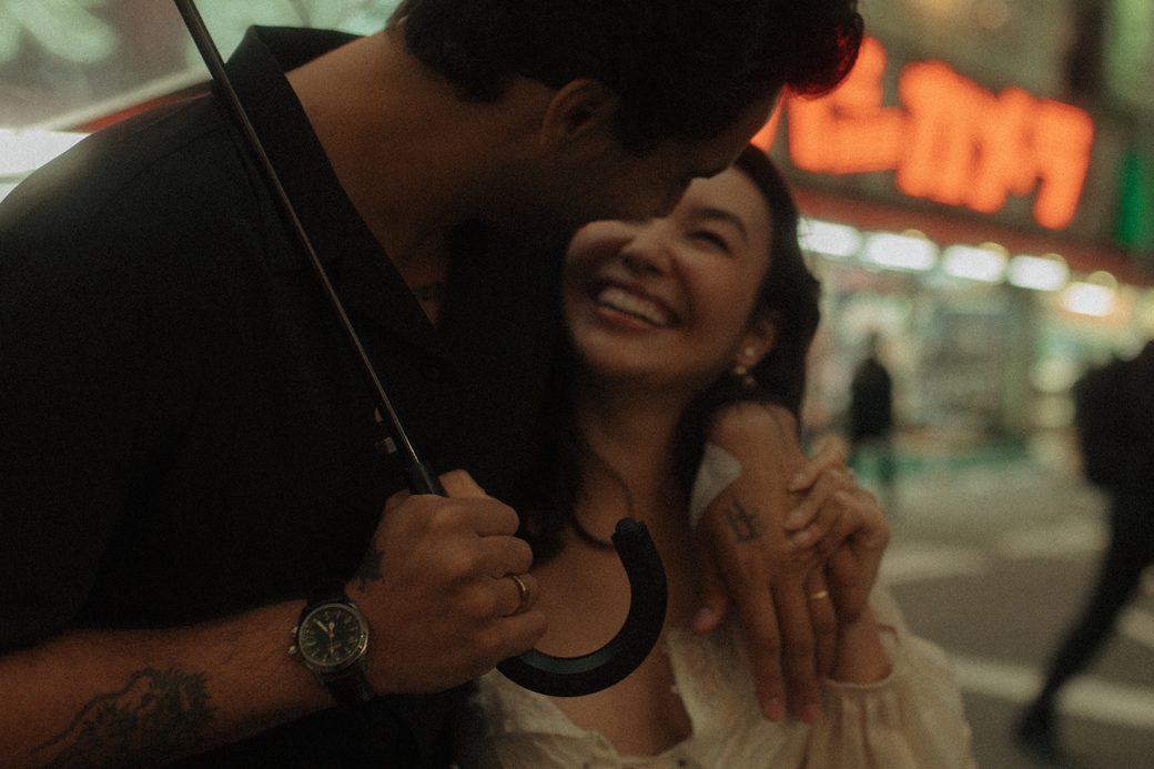 César e Thais Ayumi em Tóquio
